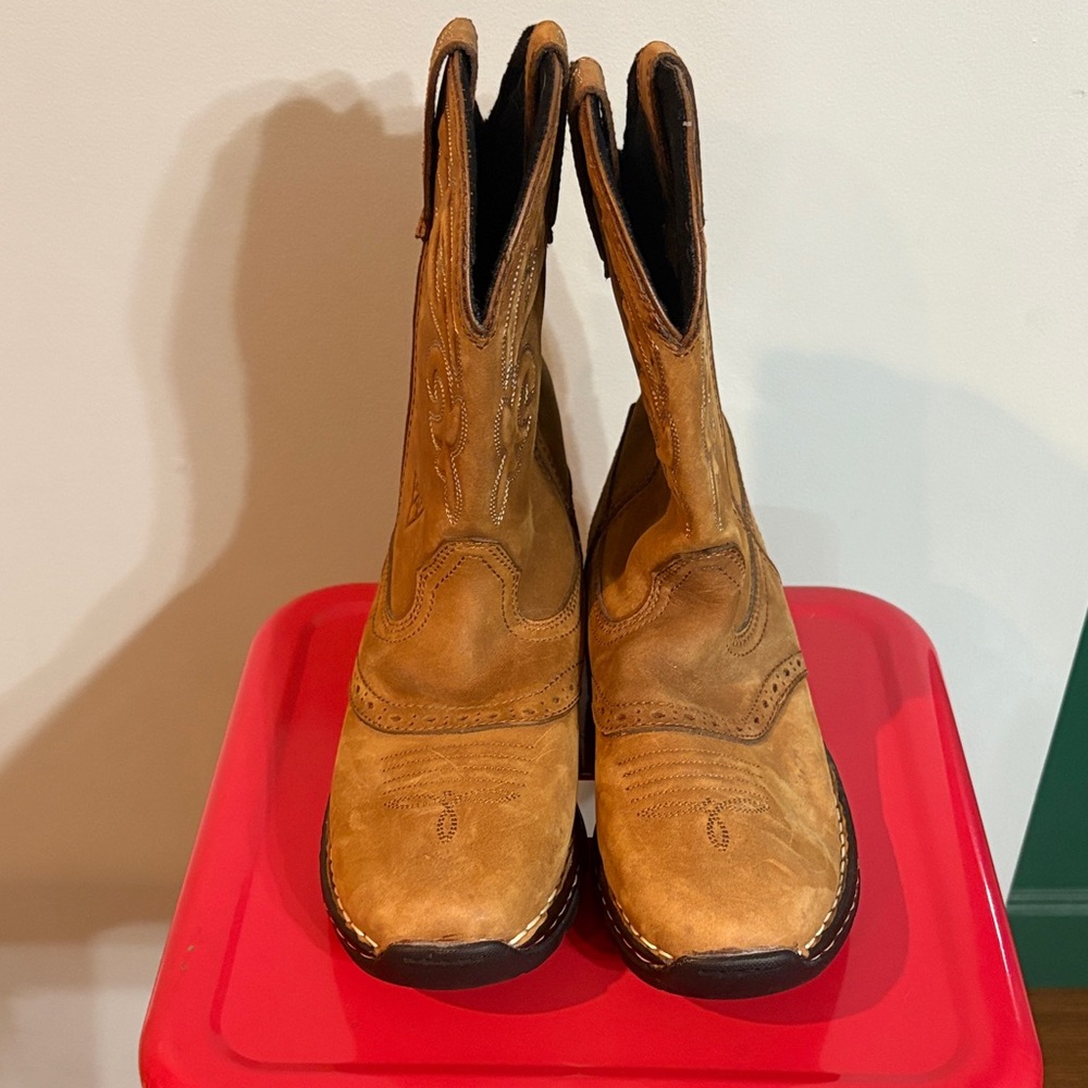 Dan Post Brown Leather Upper Cowboy Boots